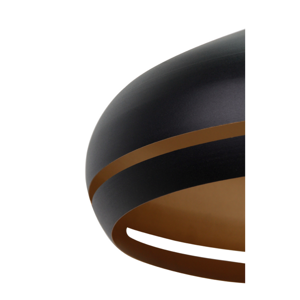 Various Streifen hanglampen - 1 lamp - Ø35 of Ø45 cm - zwart - modern design