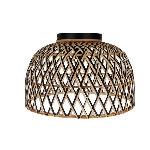 Stilvolle Deckenleuchte Ø47 cm 1-flammig Bambus