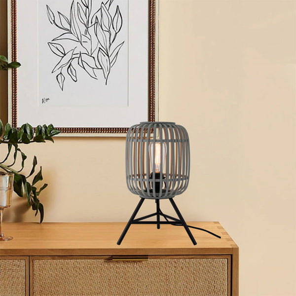 Moderne 1-flammige Tischlampe aus Bambus von Various