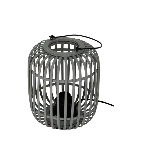 Kompakte Woven Tischlampe – ideal für Nachttisch oder Fensterbank