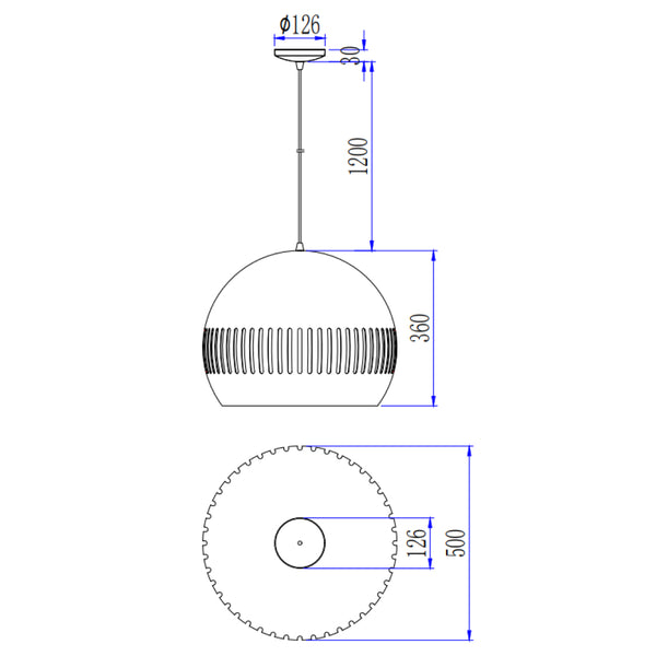 Stilvolle Esstischbeleuchtung – Various Globe Pendelleuchte Schwarz