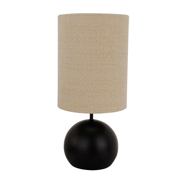 Porto Tischlampe in Schwarz – E27-Fassung und elegantes Design mit runder Basis.