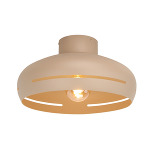 Various Streifen Deckenlampe Ø35 cm in Sand, frontal aufgenommen