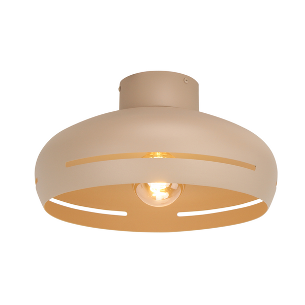 Various Streifen Deckenlampe Ø35 cm in Sand, frontal aufgenommen