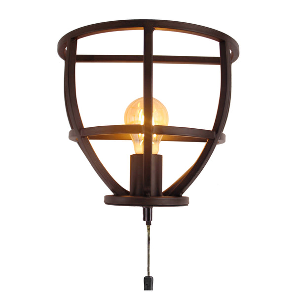 Various Frame Wandleuchte Schwarz – Industrial Design, E27-Fassung