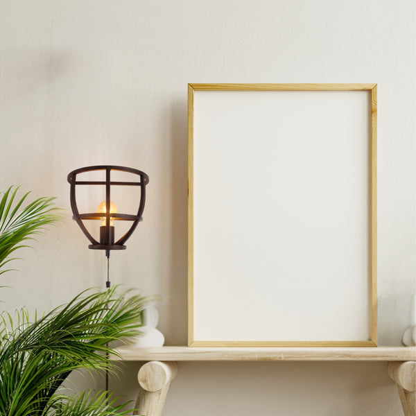 Various Frame Wandleuchte Schwarz – Industrial Design, E27-Fassung