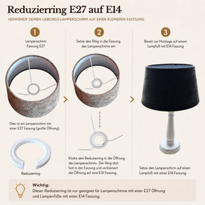 Reduzierring für Lampenschirme