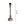 Various Metall Lampenfuß mit quadratischer Basis – Messing Matt, Weiß, Schwarz & Nickel Matt (Höhe 35 cm)