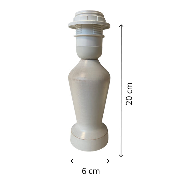 Various Lampvoet Mona – Crème – 20 cm – E27 – Hout & Gezellig