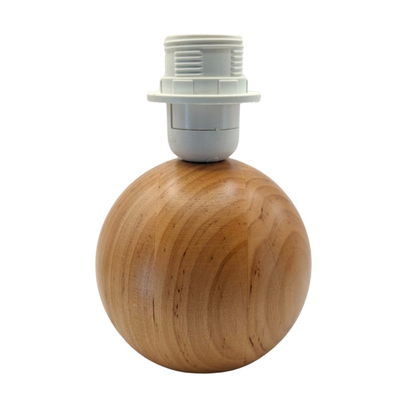 Various Lampenfuß Kugel - Erle – 20 cm - E27 - Holz – Natürlich & Stilvoll