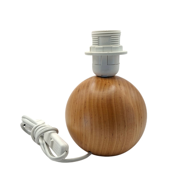 Various Lampenfuß Kugel - Erle – 20 cm - E27 - Holz – Natürlich & Stilvoll