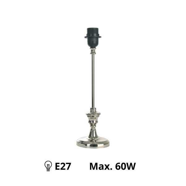 Various Lampenfuß Metall Oval, E27 Fassung - Perfekter Lampenfuss für Stilvolle Tischlampe oder Nachttischlampe