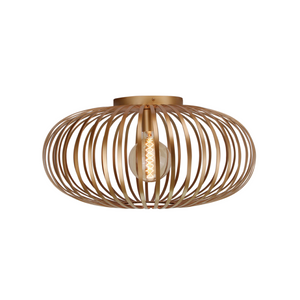 Die Chericoni Curvato Deckenleuchte in Gold, Ø60 cm, 1-flammig, E27, sorgt für luxuriösen Glanz und warme Lichtstimmung.