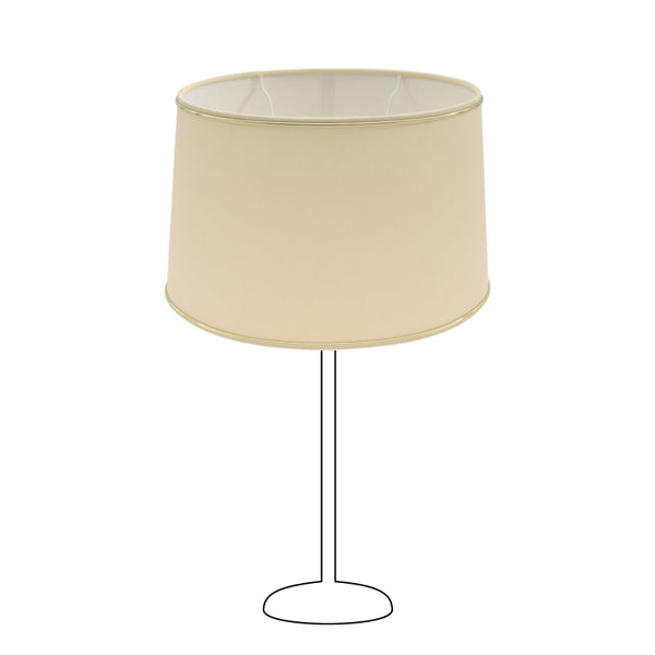 Various Lampenschirm Oval Chintz mit Goldkante, für E27 - für Tischlampe