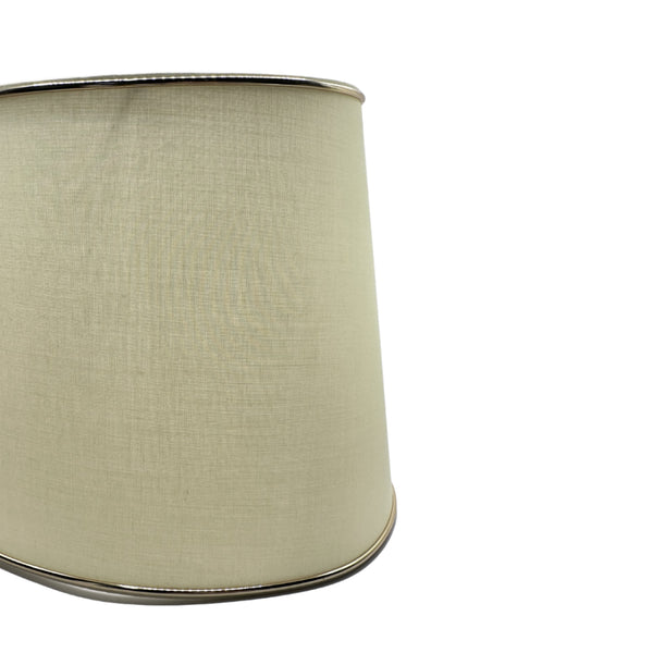 Various Lampenschirm Oval - Ø25, 30 oder 35 cm – Chintz - Creme mit Goldkante gläzend