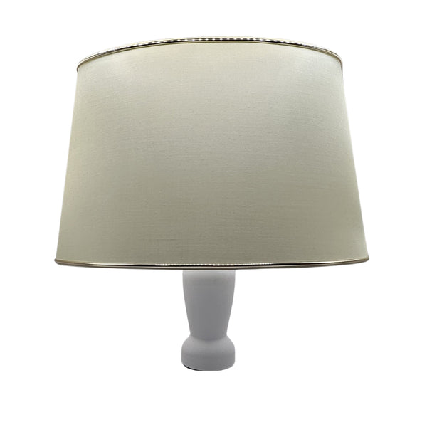 Various Lampenschirm Oval - Ø25, 30 oder 35 cm – Chintz - Creme mit Goldkante gläzend