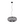 Elegante Chericoni Curvato Lampe zum Hängen, Ø60 cm, 1-flammig, E27, in zeitlosem Schwarz für puristische Raumgestaltung.