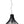 Various Cipolle Hängelampe Ø60 cm – 1-flammig – Schwarz – Frontansicht