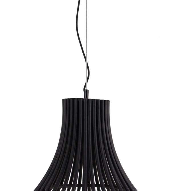 Detailansicht der E27-Fassung der Various Cipolle Hängelampe Ø60 cm – Schwarz