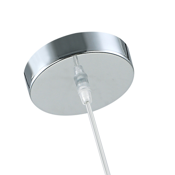 Chericoni Retro Hängeleuchte – Chrom – Schwarz – 5 Lichter