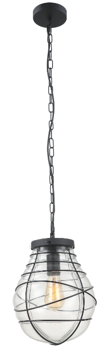 Die Venezia Pendelleuchte in Schwarz vereint ländlichen Charme mit modernem Design. Ideal für gemütliche Essbereiche.