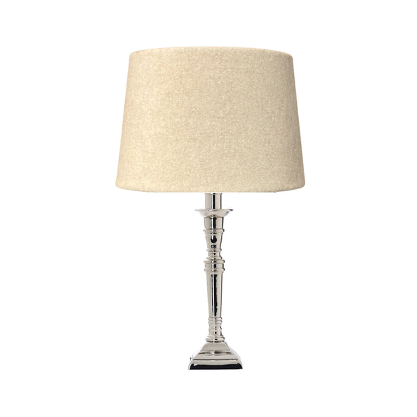 Various Lampenfuß Eckig - Chrom - Metall - 32 cm - E27 – Modern & Elegant