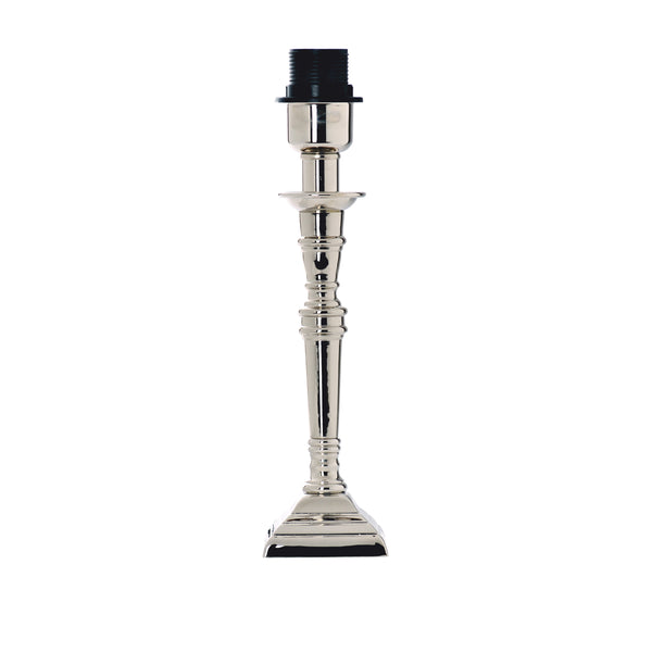 Various Lampenfuß Eckig - Chrom - Metall - 32 cm - E27 – Modern & Elegant