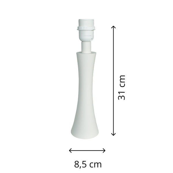 Various Lampenfuß Diabola - Weiß - 25 cm oder 31 cm – Holz - Skandinavisches Design