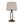 Various Tischlampe Vintage – Tischleuchte mit Holzfuß und Metallbügel, Schirm Stoff Beige, E27, Höhe 45cm – Ohne Leuchtmittel