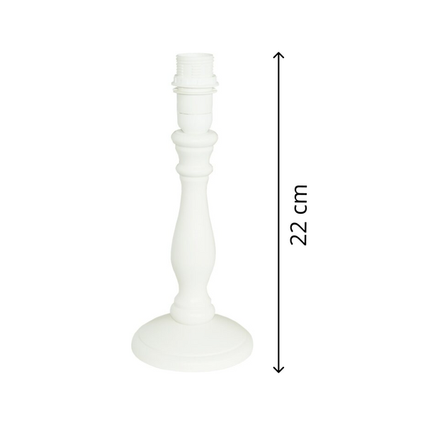 Various Lampenfuß Tina, E14 - für in Modernem Design als Stilvolle Tischlampe oder Nachttischlampe H22
