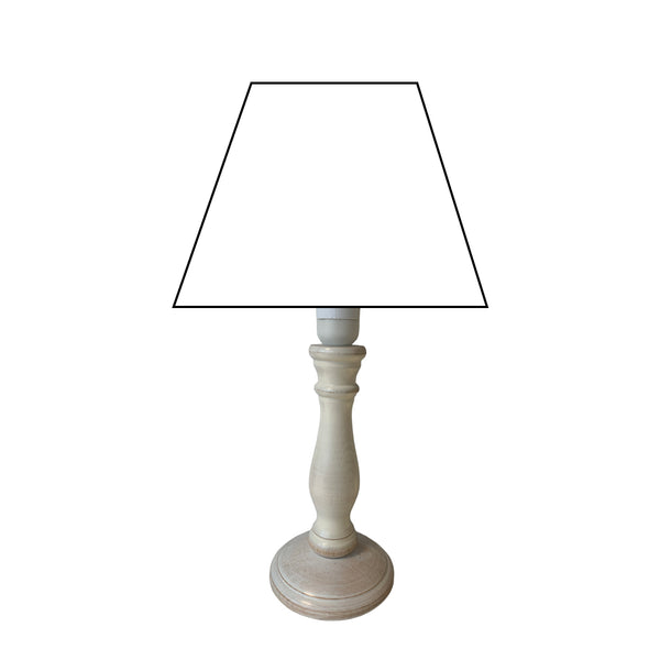 Various Lampenfuß Tina - Creme - E14 - 22 oder 28 cm - Zeitlos & Elegant von Various