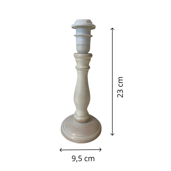 Various Lampvoet Tina - Crème - E14/E27 - 23 of 28 cm - Tijdloos & Elegant van Various