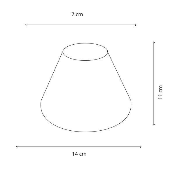 Diverse lampenkap opstekers – Ø14 cm - Wit - Chintz