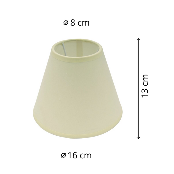 Various Top Lampenschirm – Ø14 oder 16 cm - Creme - Cotton - Aufstecker