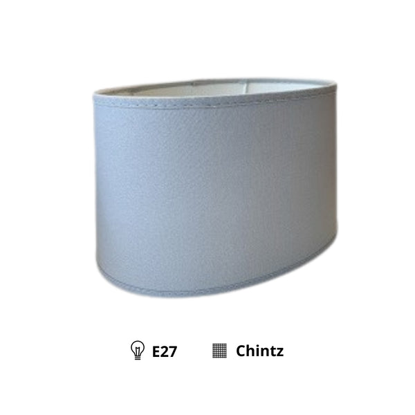 Various Lampenschirme Oval - Chintz - Grau - Ø30