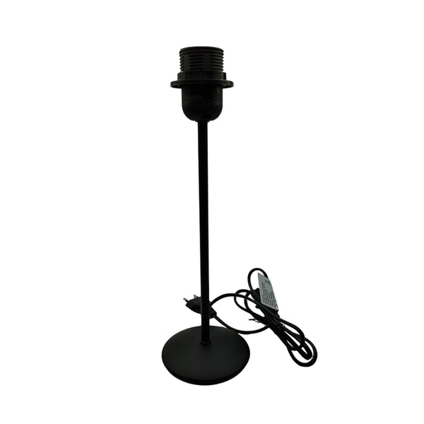 Various Lampenfuß Metall Schwarz - 29 cm mit E27-Fassung – Elegant und robust