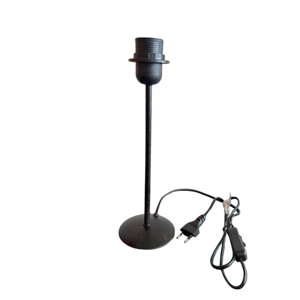 Various Lampenfuß Metall Rost - 29 cm mit E27-Fassung – Warmer Farbton mit Charakter