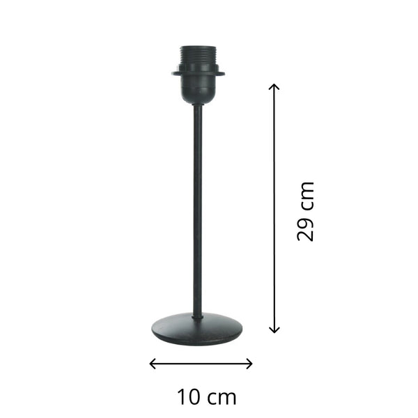 Various Lampenfuß Metall Rost - 29 cm mit E27-Fassung – Warmer Farbton mit Charakter