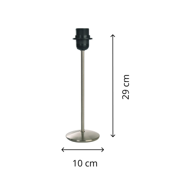 Various lamp base metal iron brushed - 31 cm with E27 socket – stylish and modern