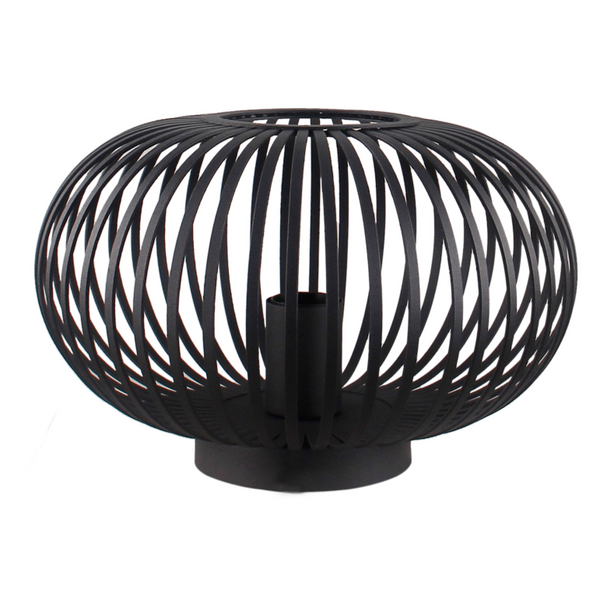 Various Palermo Tischleuchte – Ø30 cm – E27 – Schwarz – Modernes Design mit Atmosphäre