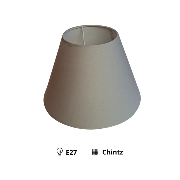 Various Lampenschirm Top-Rund – Hellgrau - Ø25 cm - Chintz