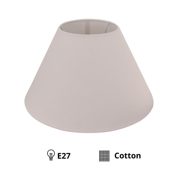 Various Lampenschirm Top Rund – Chintz - Weiß – in 30, 35, 40 & 45 cm