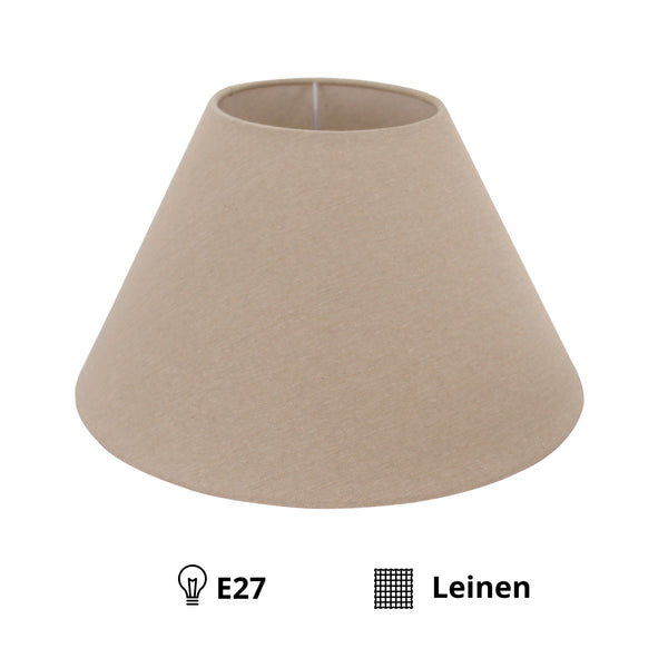 Various lampenkap Top-Round – Grijs - Linnen - Ø30, 35 of 40 cm