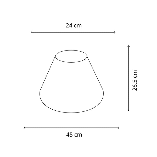 Various Lampenschirm top - Edler Chintz  Creme mit Goldkante – Ø35 & Ø45 cm