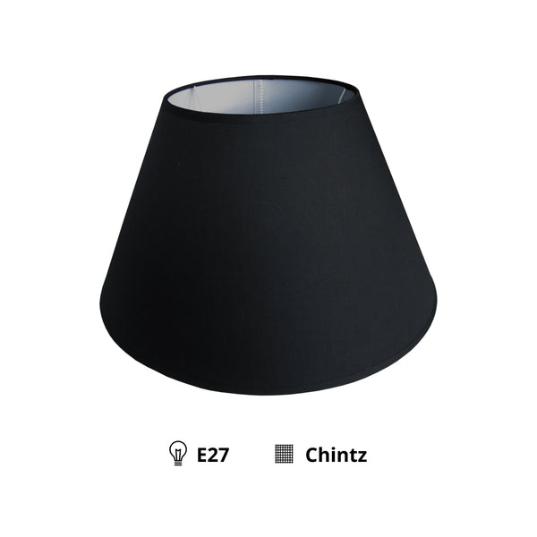 Various Lampenschirm Top Rund – Chintz - Schwarz – 45 cm