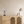 Various Tischlampe Vintage – Tischleuchte mit Holzfuß und Metallbügel, Schirm Stoff Beige, E27, Höhe 45cm – Ohne Leuchtmittel