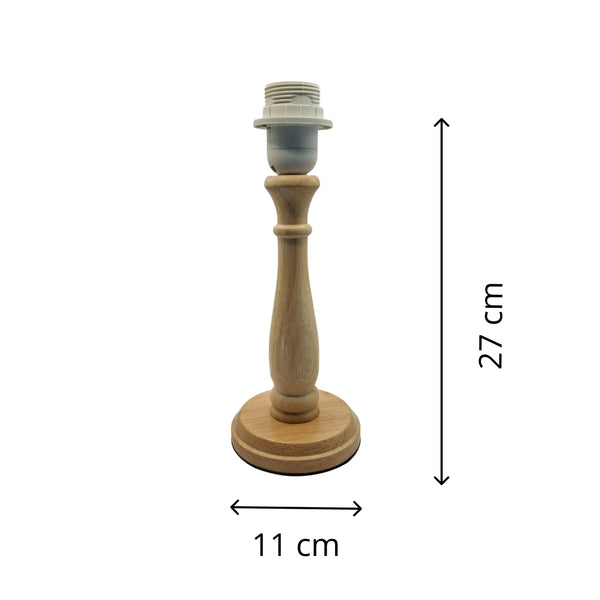 Various Lampenfuß Tina - Holz - 28 cm - E27 - Zeitlos & Elegant von Various