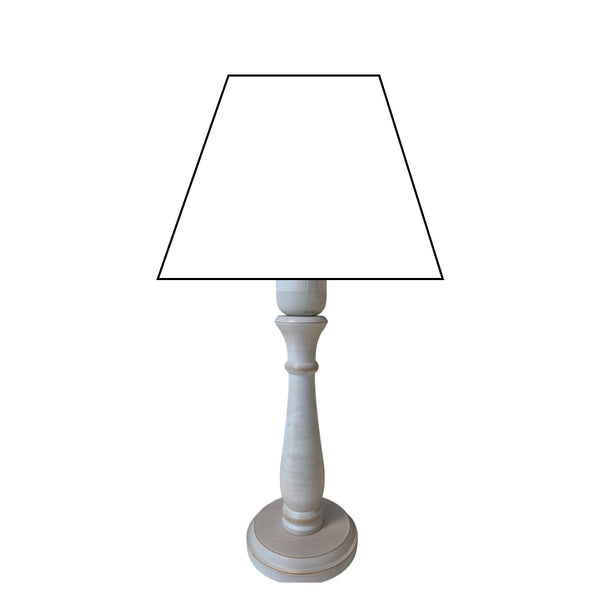 Various Lampenfuß Tina - Creme - E14 - 22 oder 28 cm - Zeitlos & Elegant von Various