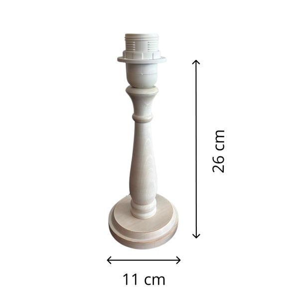 Various Lampenfuß Tina - Creme - E14/E27 - 20,5 oder 26 cm - Zeitlos & Elegant von Various