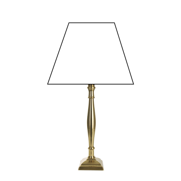 Various Metall-Lampenfuß in Messing – Klassische Eleganz in stilvollem Design (44 cm, E27)